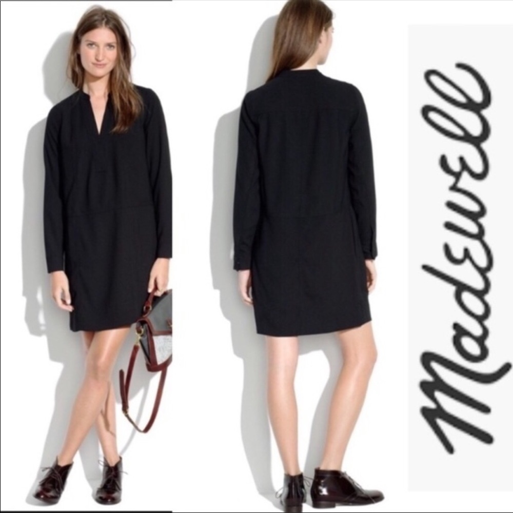 Madewell Silk Director Dress, XXS